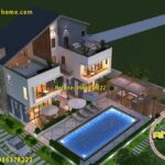 10 Mẫu thiết kế villa 300m2 đẹp sang trọng và cuốn hút nhất