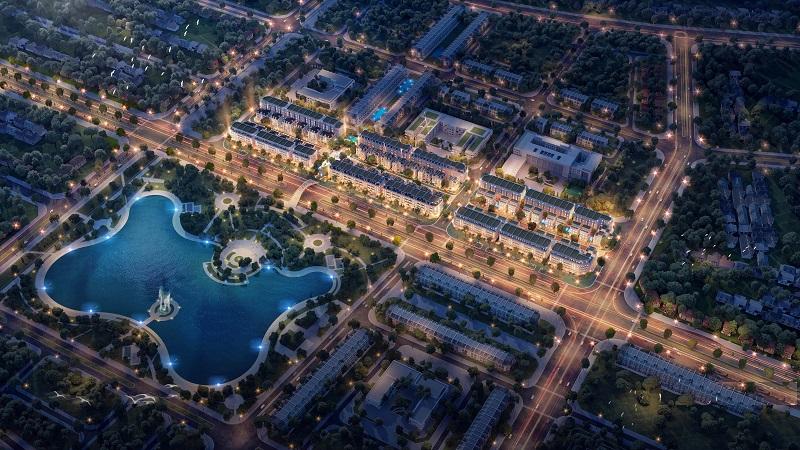 Phối cảnh đứng khu đô thị Avenue Garden Tây Tựu