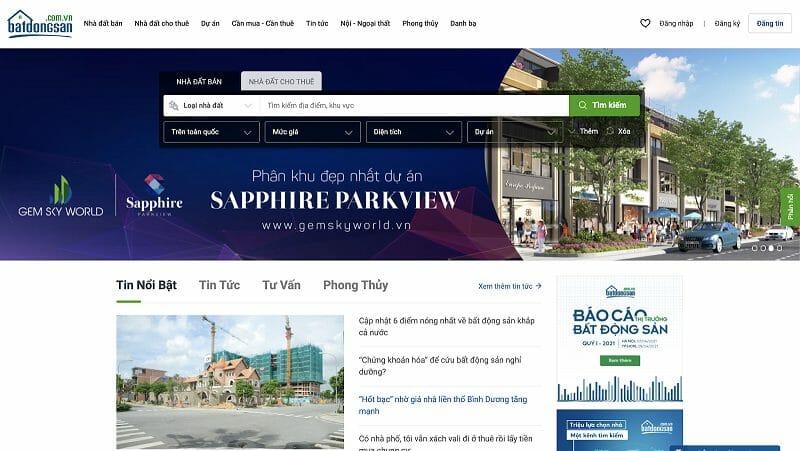 website đăng tin bất động sản