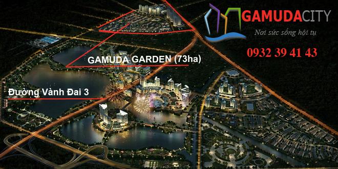 Hình1: Ảnh tổng quan dự án Gamuda City
