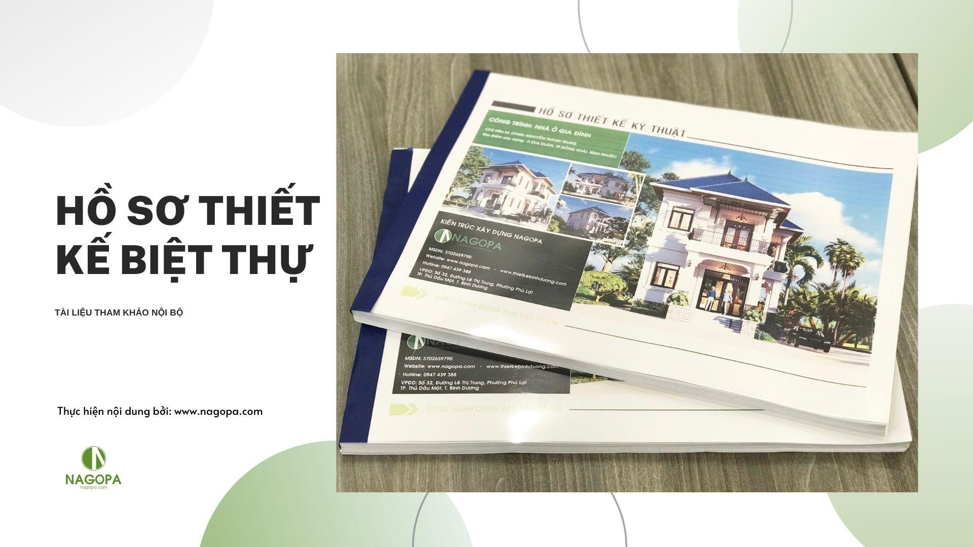 hồ sơ thiết kế biệt thự nagopa
