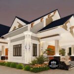 15+ Mẫu Mặt Bằng Biệt Thự 1 Tầng Từ 3 Đến 5 Phòng Ngủ