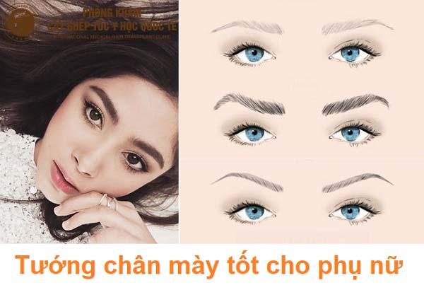 tướng chân mày tốt cho phụ nữ