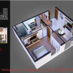 Mẫu thiết kế căn hộ chung cư 46m2 đẹp và tiết kiệm chi phí