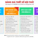 10 Mẫu thiết kế nội thất chung cư 45m2 đẹp và tối ưu công năng