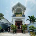 Mẫu nhà 2 tầng mái thái hình chữ L tân cổ điển đẹp anh Thịnh