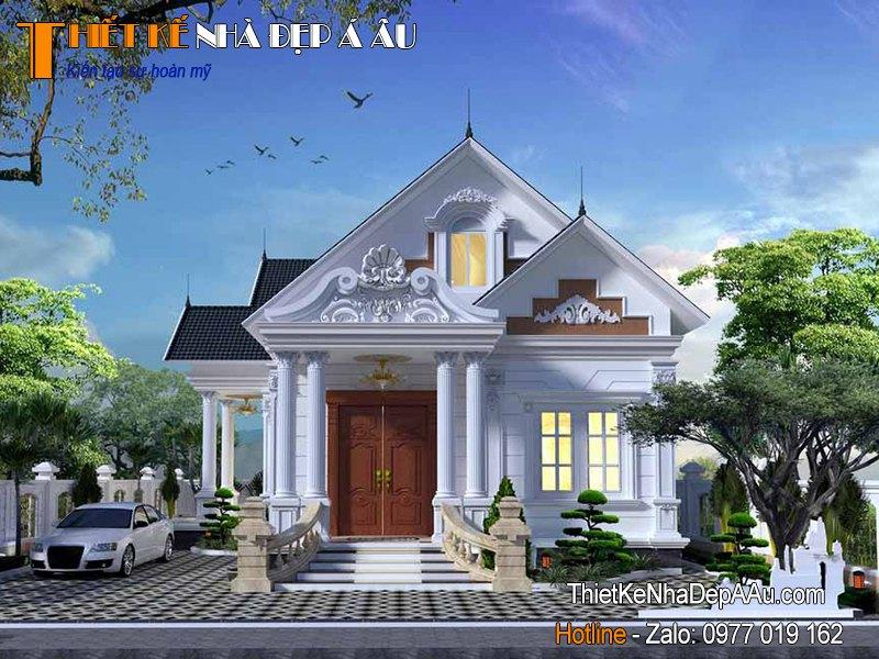 biệt thự 1 tầng tân cổ điển