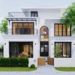 9+ Mẫu thiết kế biệt thự mini 2 tầng ĐẸP HIỆN ĐẠI