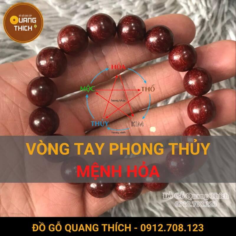 Vòng phong thủy mệnh Hoả
