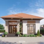 Biệt Thự Vườn 1 Tầng: Thiết Kế Sáng Tạo Theo Xu Hướng Mới admin  2023-09-15T11:57:41+07:00       Biệt thự vườn 1 tầng là kiểu thiết kế kiến trúc thích hợp cho các gia đình sở hữu diện tích đất tương đối rộng. Đặc biệt là chủ nhà có xu hướng sống gần gũi thiên nhiên vườn tược.

Đất Thủ đã tổng hợp các thiết kế biệt thự của Đất Thủ được khách hàng yêu thích lựa chọn. Cùng Đất Thủ điểm qua những mẫu biệt thự vườn mắt, hiện đại bên dưới. Bên cạnh đó là những vấn đề được nhiều gia chủ quan tâm để có tổ ấm như mơ.     Tổng quan nội dung b&agrave;i viết Toggle     Các mẫu biệt thự nhà vườn 1 tầng đẹpLý do mẫu biệt thự vườn 1 tầng được xây dựng nhiềuGợi ý cách Đất Thủ thực hiện để có mẫu biệt thự vườn 1 tầng bền đẹpKhám phá không gian các thiết kế biệt thự vườn đẹp  Các mẫu biệt thự nhà vườn 1 tầng đẹp

Dưới đây là những mẫu thiết kế biệt thự vườn 1 tầng đã được Đất Thủ thiết kế và hoàn thiện. Mời quý anh chị xem qua để có được những ý tưởng mới cho chính căn nhà tương lai của mình! Mẫu biệt thự 1 tầng sân vườn phong cách Địa Trung Hải  Khách hàng: Anh Luân | HDTC2235 Địa chỉ: Vĩnh Phú – Thuận An Phong cách thiết kế: Địa Trung Hải Diện tích: 11m x 18m Bố trí công năng: 2 phòng ngủ, 2 WC, sân vườn Xem chi tiết thiết kế tại: Đây.

Với tình cảm chân thành muốn dành cho những người thân yêu, ngôi nhà vườn không cần phải quá phô trương, nhưng nơi đó, những thiếu nhi sẽ được trải qua những ngày tháng thơ ấu thanh bình, lớn lên bên cạnh ông bà. Đó sẽ là nơi ba thế hệ cùng nhau chia sẻ những khoảnh khắc tĩnh lặng, thảnh thơi và hạnh phúc, tạo nên những ký ức vô giá. Biệt thự vườn 1 tầng mái ngói  Khách hàng: Chú Hiển | HDTC2307 Địa chỉ: Bình Dương Phong cách thiết kế: Hiện đại, mái Nhật Diện tích xây dựng: 9.8 x 18.7m. Thông tin công năng: Phòng khách, phòng bếp, phòng thờ, 1 phòng ngủ master, 2 phòng ngủ và 1 wc chung Xem chi tiết thiết kế tại: Đây

Mỗi thiết kế đều đắm chìm trong nguồn cảm hứng từ nhiều vùng miền, mang vẻ đẹp độc đáo khó nhầm lẫn. Áp dụng yêu cầu của gia chủ, KTS biến tấu hợp lý, vẫn giữ đặc trưng phong cách nguyên bản. “Nhà Mái Đỏ” ra đời là thành tựu giải quyết bài toán đầy ấn tượng. Thiết kế biệt thự vườn 1 tầng phong cách Nhật  Khách hàng: Anh Hiếu | HDTK2307 Địa chỉ: Bình Dương Phong cách thiết kế: Hiện đại Diện tích xây dựng: 8x16m Thông tin công năng: 3PN, 2WC Xem chi tiết thiết kế tại: Đây

Khung cảnh thanh bình của ngôi nhà mộc mạc thể hiện kết hợp hoàn hảo giữa kiến trúc hiện đại và dáng dấp truyền thống. Khu vườn xanh ngát tạo cảm giác gần gũi, yên bình, và cuộc sống hòa quyện với thiên nhiên. Ngôi nhà vườn 1 tầng hấp dẫn bằng sự giao hòa đầy hứng khởi. Mẫu biệt thự vườn 1 tầng mái thái  Khách hàng: Anh Hữu | TK2142 Địa chỉ: Bến Cát – Bình Dương Diện tích: Nhà 11m x 18m Phong cách thiết kế: Địa Trung Hải Tầng trệt: Phòng Khách, Phòng Thờ, Bếp, 3 Phòng Ngủ, 1 WC Xem chi tiết thiết kế tại: Đây

Thiết kế của biệt thự vườn 1 tầng này có điểm nhấn kiến trúc chính đến từ hệ kính lớn, giúp mở rộng tầm nhìn tối đa. Ngôi biệt thự như tràn ngập ánh nắng thiên nhiên và gió trời trong lành.

Khuôn viên rộng rãi đủ diện tích cho gara xe bên ngoài ngôi biệt thự nhà vườn 1 tầng. Vừa tách biệt với không gian sống và thuận tiện cho việc đi lại, dọn dẹp vệ sinh. Thiết kế biệt thự vườn có hồ bơi 1 tầng  Khách hàng: Chú Hà Địa chỉ: Phú Hòa – Thủ Dầu Một Diện tích: 21m x 22m Phong cách thiết kế: Hiện đại Công năng: 3PN, 2WC Xem chi tiết thiết kế tại: Đây

Với mẫu hình khối đơn giản theo dạng chữ L, căn villa đã thể hiện sự tinh tế của kiến trúc hiện đại. Các bức tường kính trong suốt hoặc thậm chí không có tường nào, tạo ra sự kết nối mượt mà giữa trong và ngoài nhà. Điều này không chỉ tạo nên sự liền mạch trong không gian, mà còn mở ra tầm nhìn rộng lớn cho gia chủ, mang đến một trải nghiệm sống tươi mới và thoải mái. Thiết kế nhà biệt thự 1 tầng sân vườn hiện đại  Khách hàng: Anh Khánh | HDTK2135 Địa chỉ: Phú Lợi – Thủ Dầu Một – Bình Dương Diện tích: Nhà 8m x 16m Phong cách thiết kế: Hiện đại Công năng: 3PN, 3WC Xem chi tiết thiết kế tại: Đây.

Ý tưởng sử dụng hình khối vuông luôn giữ vững sức hấp dẫn trong thiết kế kiến trúc hiện đại. Đây là cách tạo nên sự cứng cáp và sang trọng cho công trình. Hình khối vuông không chỉ mang đến sự độc đáo mà còn thể hiện tính cá nhân thông qua việc sắp xếp mảng tường tạo nên sự cân đối và hài hòa. Đây là cách thể hiện phong cách thẩm mỹ phóng khoáng, mang tính tinh tế đặc trưng của gia chủ. Biệt thự vườn 1 tầng 4 phòng ngủ  Khách hàng: Anh Trí | 381 Địa chỉ: Phú Lợi – Thủ Dầu Một – Bình Dương Diện tích: Nhà 12m x 14m Phong cách thiết kế: Hiện đại Bố trí công năng: 4 PN, 3 WC Xem chi tiết thiết kế tại: Đây

Biệt thự vườn 1 tầng 4 phòng ngủ này có gây ấn tượng với thiết kế mái mở độc đáo. Khu vực sân thượng giờ đây trở thành góc thư giãn, quây quần cho con cháu mỗi dịp cuối tuần. Bố trí ngoại thất độc lạ với sự kết hợp thông minh đã biến mẫu thiết kế biệt thự vườn 1 tầng này trở nên sang trọng gấp nhiều lần. Biệt thự vườn 1 tầng 3 phòng ngủ  Khách hàng: Chị Diễm | TK2133 Địa chỉ: Bàu Bàng – Bình Dương Diện tích: Nhà 8m x 18m Phong cách thiết kế: Hiện đại Tầng trêt: 3 PN, 2 WC Xem chi tiết thiết kế tại: Đây

Không quá tập trung vào các chi tiết trang trí cầu kỳ. Biệt thự vườn 1 tầng đẹp nhất là khi truyền tải được sự giản đơn như chính gia chủ. Ngôi biệt thự nằm giữa thiên nhiên, vườn tược, bố trí 2 lối đi vào nhà. Vừa thuận tiện cho khách đến chơi ở khu vực sảnh chính. Còn sảnh bên hông nhà dành cho họ hàng thân thiết. 

 Xem ngay tại: Biệt Thự Vườn & Biệt Thự Sân Vườn Thiết Kế Theo Xu Hướng.  Biệt thự vườn 1 tầng mái Nhật

Không gian sân vườn thoáng đãng, rộng rãi xung quanh càng tô điểm vẻ đẹp ấn tượng cho thiết kế biệt thự vườn 1 tầng hiện đại. Diện tích nhà đủ rộng, phù hợp cho gia đình đa thế hệ, góp phần gắn kết các thành viên. Biệt thự vườn 1 tầng mái bằng 5×20

Lối thiết kế ngoại thất tối giản, tập trung vào các khu công năng bên trong. Khoảng sân lát đá gọn gàng cùng mảng xanh hài hòa quanh khuôn viên ngôi biệt thự mang lại vẻ đẹp hài hòa. Mỗi góc nhỏ đều là nơi tận hưởng cuộc sống bình yên, thoải mái. Thiết kế biệt thự vườn mặt tiền 8m

Không cầu kỳ trong các chi tiết trang trí hay sử dụng vật liệu xây dựng. Chỉ với mái ngói, màu sơn trắng, cửa kính trong suốt mở rộng tầm nhìn đã làm nên nét ấn tượng riêng. Tọa lạc trên khuôn viên rộng rãi, mẫu thiết kế hiện đại, đầy đủ các không gian công năng sẽ làm hài lòng gia chủ.     Lý do mẫu biệt thự vườn 1 tầng được xây dựng nhiều

Mẫu biệt thự vườn 1 tầng không chỉ phù hợp với đa số người Việt bởi quan niệm “nhà cao cửa rộng”. Mà còn có những ưu điểm nổi bật giúp mẫu thiết kế này luôn là lựa chọn hàng đầu. Không gian thông thoáng, tầm nhìn bao quát

Thay vì ngăn cách giữa các không gian với nhau như phòng khách với phòng bếp. Thiết kế biệt thự lại hạn chế sự xuất hiện của các bức tường. Từ đó tạo sự thông thoáng, tầm nhìn bao quát, đối lưu không khí tốt cho toàn bộ không gian. Tăng tính kết nối các thế hệ

Đúng với tên gọi biệt thự vườn 1 tầng, các khu công năng đều nằm trên 1 mặt phẳng. Điều này giúp tăng tính kết nối mật thiết giữa các thành viên trong gia đình. Đặc biệt, mẫu nhà còn đáp ứng được tính tiện nghi, an toàn cho gia đình có người lớn tuổi. Ông bà không phải lên xuống cầu thang so với nhà nhiều tầng, giảm thiểu các tình huống nguy hiểm. Kết nối con người với thiên nhiên

Bất kể thành thị hay nông thôn, gia chủ đều ưu ái thiết kế biệt thự sân vườn 1 tầng. Nhằm mang thiên nhiên đến gần hơn với cuộc sống. Không gian sống xanh giờ đây trở thành tiêu chí hàng đầu khi xây dựng tổ ấm tương lai.

Một góc biệt thự vườn hòa mình giữa cỏ cây, kết nối con người gần hơn với thiên nhiên     Gợi ý cách Đất Thủ thực hiện để có mẫu biệt thự vườn 1 tầng bền đẹp

Chúng tôi luôn chú trọng việc kiến tạo những công trình chất lượng cho gia chủ. Điển hình là chăm chút từng chi tiết trong bản vẽ thiết kế, cách bố trí không gian công năng khoa học, thẩm mỹ cao. Bên cạnh đó là sử dụng vật liệu đáp ứng thẩm mỹ, bắt kịp xu hướng mới hiện nay. 1. Thực hiện bản vẽ biệt thự vườn 1 tầng tỉ mỉ

Bản vẽ biệt thự vườn 1 tầng là cơ sở quan trọng để việc triển khai xây dựng diễn ra suôn sẻ. Bản vẽ chi tiết sẽ hỗ trợ đắc lực cho đội ngũ giám sát hiện thực hóa công trình. Đồng thời, gia chủ cũng dễ dàng hình dung, theo dõi chất lượng công trình thực tế so với bản vẽ.

Thực tế xảy ra nhiều trường hợp đang thi công nhưng gặp vướng mắc về kỹ thuật hay thẩm mỹ. Dẫn đến phải đập đi xây lại. Vậy vai trò của bản vẽ thiết kế là gì?  Đảm bảo thẩm mỹ: Các phương án kiến trúc đưa ra phải phù hợp với sở thích cũng như xu hướng của thời đại. Đồng thời đảm bảo cân đối, hài hòa, tỷ lệ ánh sáng, màu sắc, kích thước phù hợp. Tính hợp lý, khoa học công năng sử dụng: Ngôi nhà không chỉ đẹp ở vẻ ngoài mà còn cần đáp ứng nhu cầu sinh hoạt của gia đình. Yếu tố an toàn, chất lượng công trình: Bản vẽ thể hiện kết cấu chi tiết (móng nhà, số lượng sắt thép…). Đảm bảo quy định an toàn xây dựng và độ bền công trình. Đầy đủ các thành phần kiến trúc, kết cấu, điện, nước: Điều này giúp chủ nhà và đội ngũ thi công triển khai chính xác, dễ dàng.

Sau đây, mời anh chị cùng điểm qua một số gợi ý bản thiết kế biệt thự nhà vườn 1 tầng. Chắc chắn sẽ là nguồn ý tưởng hay cho ngôi nhà tương lai.

Bản vẽ mặt bằng biệt thự sân vườn 1 tầng đẹp gồm phòng khách, bếp, 2 phòng ngủ, 2 WC.

Bản vẽ 2D với phòng khách, bếp, 4 phòng ngủ, 2WC đầy đủ công năng

Tùy diện tích, thói quen sinh hoạt của gia chủ mà cách sắp xếp các phòng, khu vực khác nhau. Những thông tin chi tiết và gợi ý bố trí mặt bằng biệt thự sân vườn 1 tầng hiện đại trong bài viết này sẽ giúp anh chị chọn được phương án phù hợp nhất. 2. Chú trọng bố trí không gian công năng khoa học, thẩm mỹ Không gian sinh hoạt thường nhật

Dù là mẫu biệt thự sân vườn 1 tầng hay bất cứ ngôi nhà nào cũng đều phải đảm bảo các khu vực công năng cơ bản. Điển hình như phòng khách, hoặc có thể kết hợp phòng khách và khu bếp – bàn ăn để tăng tính kết nối. Không gian riêng tư như phòng ngủ. Một khu vực khác không thể bỏ qua là phòng vệ sinh.

Một góc phòng ngủ bình yên, thư giãn – nơi tái tạo năng lượng cho các thành viên. Không gian kết nối gia đình

Có thể là phòng sinh hoạt chung hoặc một bộ bàn ghế mây đặt nơi hiên nhà. Vừa là không gian riêng tư, thư giãn, vừa kết nối thành viên trong những dịp quan trọng. Nếu diện tích sân vườn đủ lớn, thiết kế khu vực BBQ ngoài trời cũng là một gợi ý đáng cân nhắc.

Góc nhỏ nơi hiên nhà là không gian lý tưởng cho những cuộc trò chuyện gắn kết tình thân Không gian xanh

Nhắc đến các thiết kế biệt thự sân vườn 1 tầng không thể thiếu việc quy hoạch, bố trí cây xanh tạo nên không gian đậm chất thiên nhiên. Nếu muốn một phối cảnh vườn cây đẹp, hài hòa và thu hút thì nhất thiết phải chú ý tới vị trí đặt cây, loại cây được lựa chọn và hình dáng cây. Từng loại cây tán thấp, tán cao, cây tầm trung, cây tán tròn, cây tỏa bóng mát… cần được đặt để phù hợp.

Bố trí mảng xanh bên ngoài ngôi biệt thự mang lại cảm giác hài hòa, trong lành

Có nhiều cách để không gian sân vườn đẹp mắt, độc đáo. Mời anh chị tìm hiểu chi tiết qua bài viết: Thiết Kế Sân Vườn Đẹp Cho Ngôi Nhà Thêm Ấn Tượng.

Ngoài ra có thể đan xen thêm màu sắc của hoa và các vật liệu như đá lát đường tạo lối đi, tiểu cảnh non bộ, bộ bàn ghế gỗ nhỏ xinh làm nơi thưởng thức trà đạo. Gia chủ cần lưu ý tới việc chăm sóc hồ nước, cây xanh và sân vườn. Luôn đảm bảo sự thông thoáng, sạch sẽ và gọn gàng cho không gian xanh. Không gian mang tính cá nhân hóa, nâng tầm chất lượng sống

Tùy phong cách, sở thích, gu thẩm mỹ của từng gia chủ mà khu vực này có thể được tùy biến. Một căn phòng làm việc đầy cảm hứng, phòng giải trí, thư viện hoặc hầm rượu là những không gian nhiều anh chị nghĩ đến cho tổ ấm của mình. Hồ bơi hiện đại, ấn tượng ngay trong khuôn viên nhà cũng là một điều được quan tâm nhiều.

Sở hữu hồ bơi trong không gian sống là gợi ý đáng cân nhắc để tận hưởng cuộc sống. 3. Sử dụng vật liệu xây biệt thự tốt nhất

Biệt thự vườn 1 tầng ngoài yếu tố thẩm mỹ thì phải đảm bảo chắc chắn và bền vững theo thời gian. Vì vậy vật liệu xây dựng đóng vai trò hết sức quan trọng. Nhìn chung, có thể chia vật liệu làm 2 loại: vật liệu thô (cát, đá, sắt thép…) và vật liệu mang tính thẩm mỹ, trang trí. Vật tư thô

Vật liệu thô bao gồm một số hạng mục chính trong thi công xây thô, góp phần tạo nên độ bền vững cho công trình. Đơn cử như đá, cát, xi măng, sắt thép, sơn tường hoặc hóa chất chống thấm… Gia chủ nên chọn đá xanh để tăng độ rắn chắc và khả năng chịu lực nén cao. Giai đoạn dựng xà gồ gác hay xà gồ mái nên lưu ý kích thước thép từ 1,4 ly – 2 ly hoặc hơn, tùy thuộc vào tải trọng mái. Hoặc cần căn cứ vào từng khu vực trong nhà để chọn giải pháp phù hợp. Vật liệu mang tính thẩm mỹ, trang trí

Gia chủ có thể sử dụng vật liệu mang đặc trưng địa phương, vùng miền. Hoặc những món đồ nội thất hiện đại hay truyền thống theo sở thích, ngân sách sẵn có. Đất Thủ gợi ý một số vật liệu được ưa chuộng trong thiết kế biệt thự vườn 1 tầng. Vật liệu gỗ

Hơn bất cứ loại vật liệu nào, gỗ được ưa chuộng trong mọi nếp nhà của người Việt bởi sự sang trọng mà lại gần gũi. Tuy nhiên, gỗ tự nhiên luôn có giá thành cao hơn. Vì vậy, nhiều gia đình thường lựa chọn chất liệu gỗ công nghiệp. Vừa đáp ứng tính thẩm mỹ vừa có chi phí phù hợp.

Không gian mềm mại và thanh thoát khi sử dụng những vách ngăn gỗ giữa các khu chức năng. Vật liệu kính

Kính có thể dùng cho cửa sổ, mặt tiền, những bức tường kính… Không gian biệt thự vườn 1 tầng như được “mở” ra với thiên nhiên, tạo tầm nhìn bao quát.

Thiên nhiên như hòa làm một với không gian bên trong nhà nhờ hệ kính rộng. Vật liệu thiên nhiên: đá, gạch, sỏi, mây tre đan…

Sử dụng đá để lát lối đi dẫn vào nhà, ốp tường… Hoặc làm điểm nhấn cho bức tường trong nhà bếp, quầy bar… cũng là gợi ý đáng tham khảo. Vật liệu mây tre đan thường sử dụng trong những bộ bàn ghế, sofa… gợi sự thô mộc, gần gũi.

Việc phân chia công năng trên cùng 1 mặt phẳng sẽ rất dễ nhưng cũng không hề đơn giản. Bố trí không gian cần tối ưu diện tích, tính khoa học mà vẫn đảm bảo thẩm mỹ. Bên cạnh đó, cần lưu ý lựa chọn vật liệu giúp công trình bền vững với thời gian. Đó là vấn đề anh chị phải tìm hiểu kỹ hoặc tìm sự tham vấn của đơn vị chuyên môn.       Khám phá không gian các thiết kế biệt thự vườn đẹp            

Lắng nghe những chia sẻ về kinh nghiệm xây nhà từ các chuyên gia tại Đất Thủ       

Chúng tôi tin rằng bằng kinh nghiệm hơn 5 năm trong lĩnh vực kiến trúc xây dựng và hàng trăm công trình đã triển khai sẽ là cơ sở để khách hàng trao gửi niềm tin. Đất Thủ luôn sẵn sàng đồng hành giúp hiện thực hóa ý tưởng về tổ ấm tương lai của anh chị.      Tư vấn miễn phí!  
 từ Kiến trúc sư

Liên hệ ngay Đất Thủ    ĐẶT LỊCH HẸN          

Liên Kết Tiện Ích             ⭐ Xây nhà trọn gói                                                                 ⭐ Thiết kế nhà đẹp                                                                 ⭐ Thi công xây dựng                                                          [Tổng: 1 ]