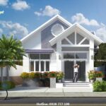 12 mẫu thiết kế biệt thự mini cấp 4 mái ngói đẹp