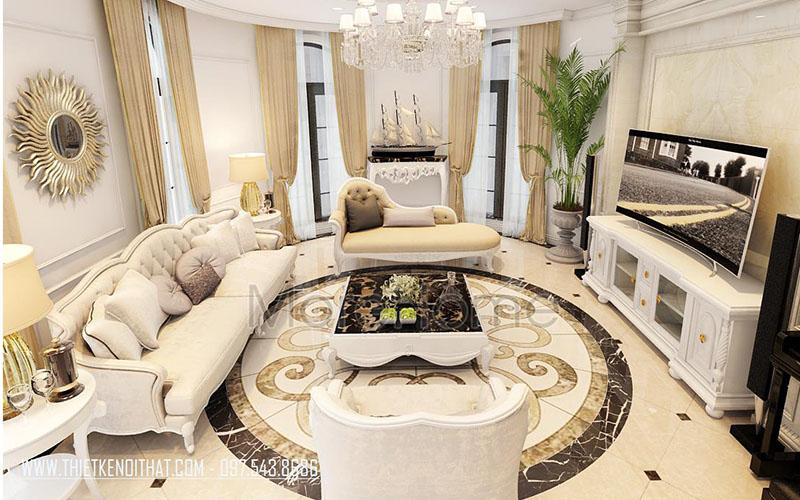 Thiết kế nội thất biệt thự theo phong cách tân cổ điển