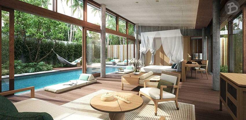 mẫu thiết kế nội thất biệt thự nhà vườn đẹp, sang trọng