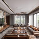 Mẫu thiết kế nội thất biệt thự luxury đẳng cấp bền vững sang trọng