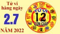 Tử vi hôm nay, xem tử vi 12 con giáp ngày 2/7/2022: Tuổi Tuất hãy tôn trọng đồng nghiệp