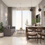 Mẫu thiết kế căn hộ 1 phòng ngủ +1 đẹp tiện nghi với 50m2