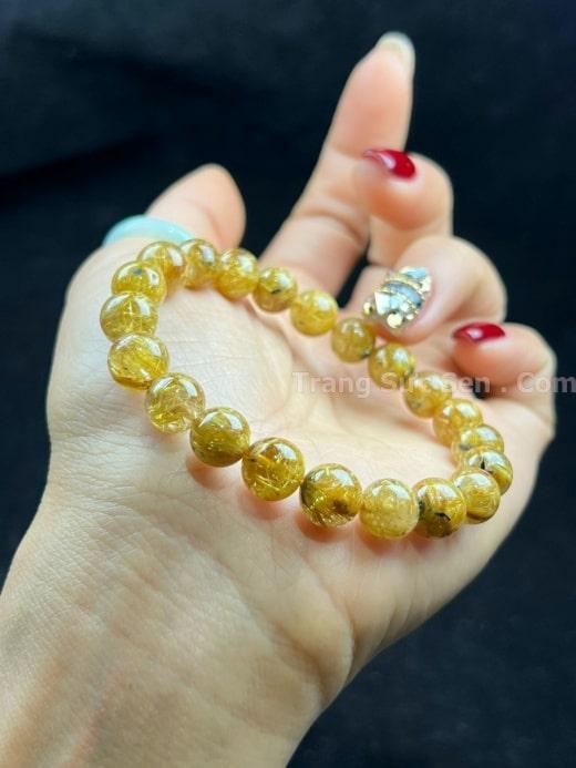 Vòng đá thạch anh tóc vàng