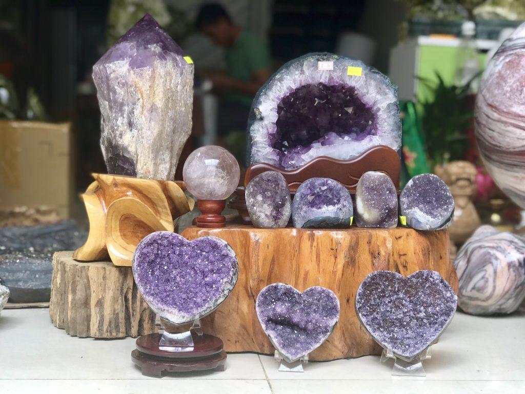 đá thạch anh tím, bộ sưu tập thạch anh tím