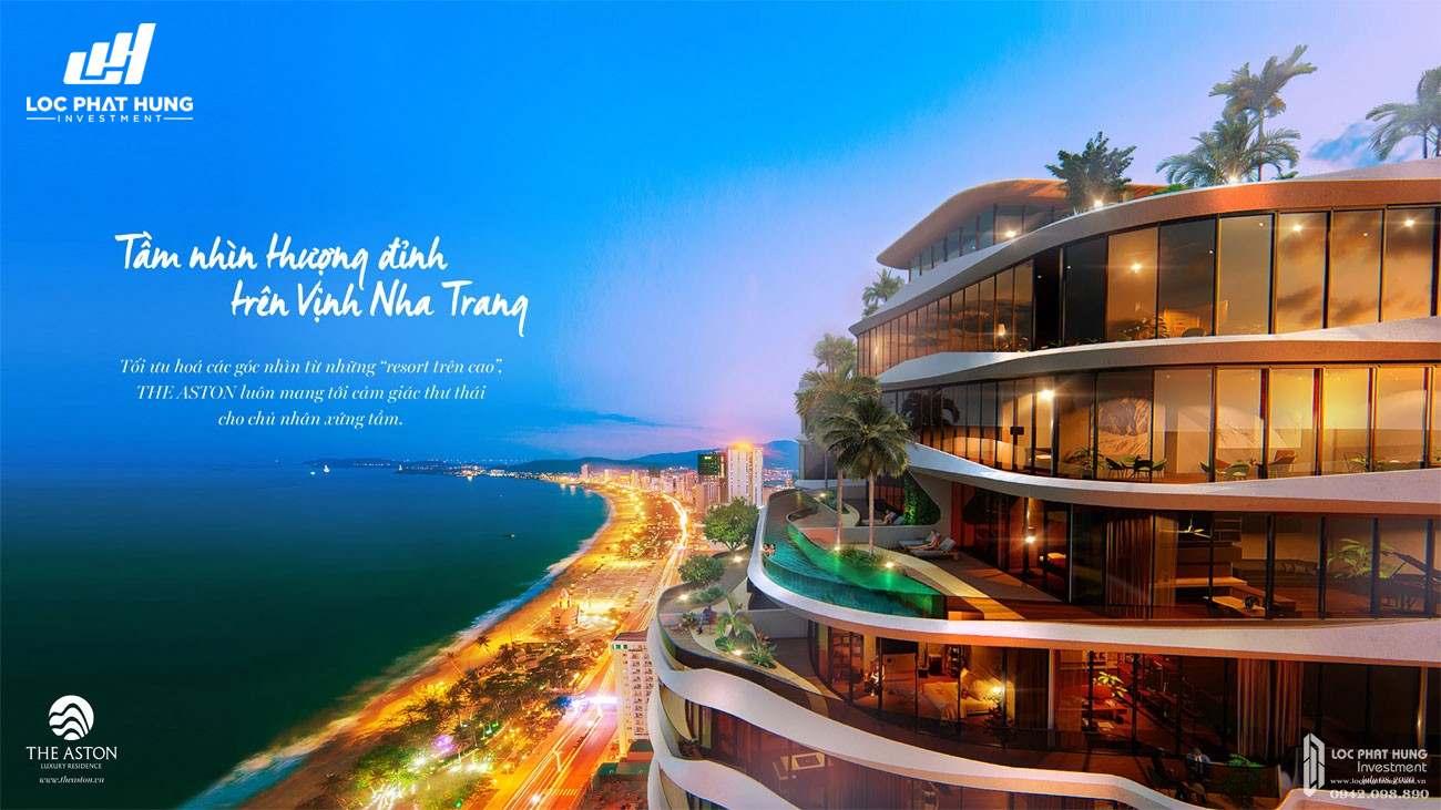 Phối cảnh tổng thể dự án căn hộ chung cư The Aston Nha Trang Đường Xóm Cồn chủ đầu tư DKRH