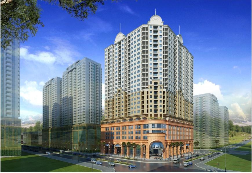 Phối cảnh tổng thể dự án Tây Hà Tower