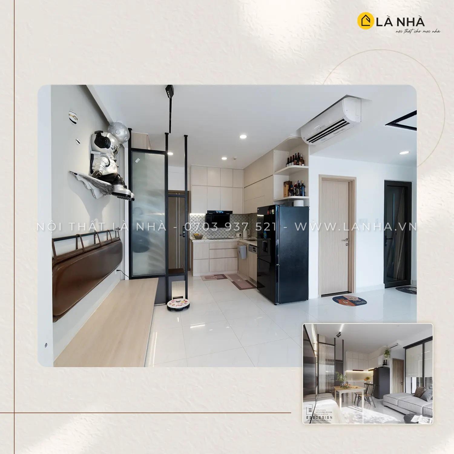 Chung cư 2 phòng ngủ nhỏ nhưng rất tiện nghi