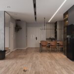 Mẫu thiết kế nội thất căn hộ 100m2 cho 2 phòng ngủ ấn tượng