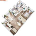 Khám phá +99 Mẫu thiết kế căn hộ 100m2 3 phòng ngủ – Tiện nghi 2024 ✅