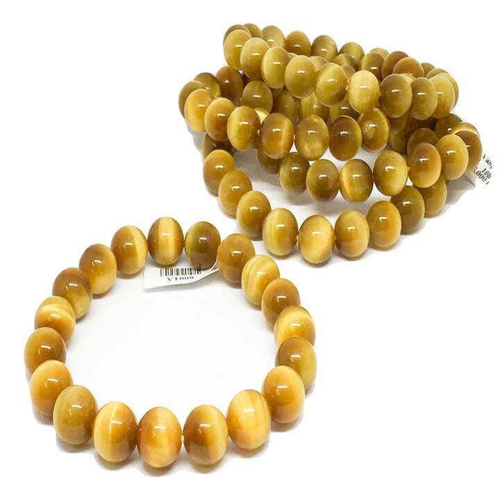 vòng tay đá mắt hổ vàng tươi