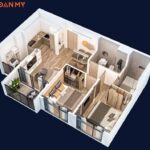 +50 Mẫu thiết kế chung cư 60m2 2 phòng ngủ đẹp nhất 2024 ✅