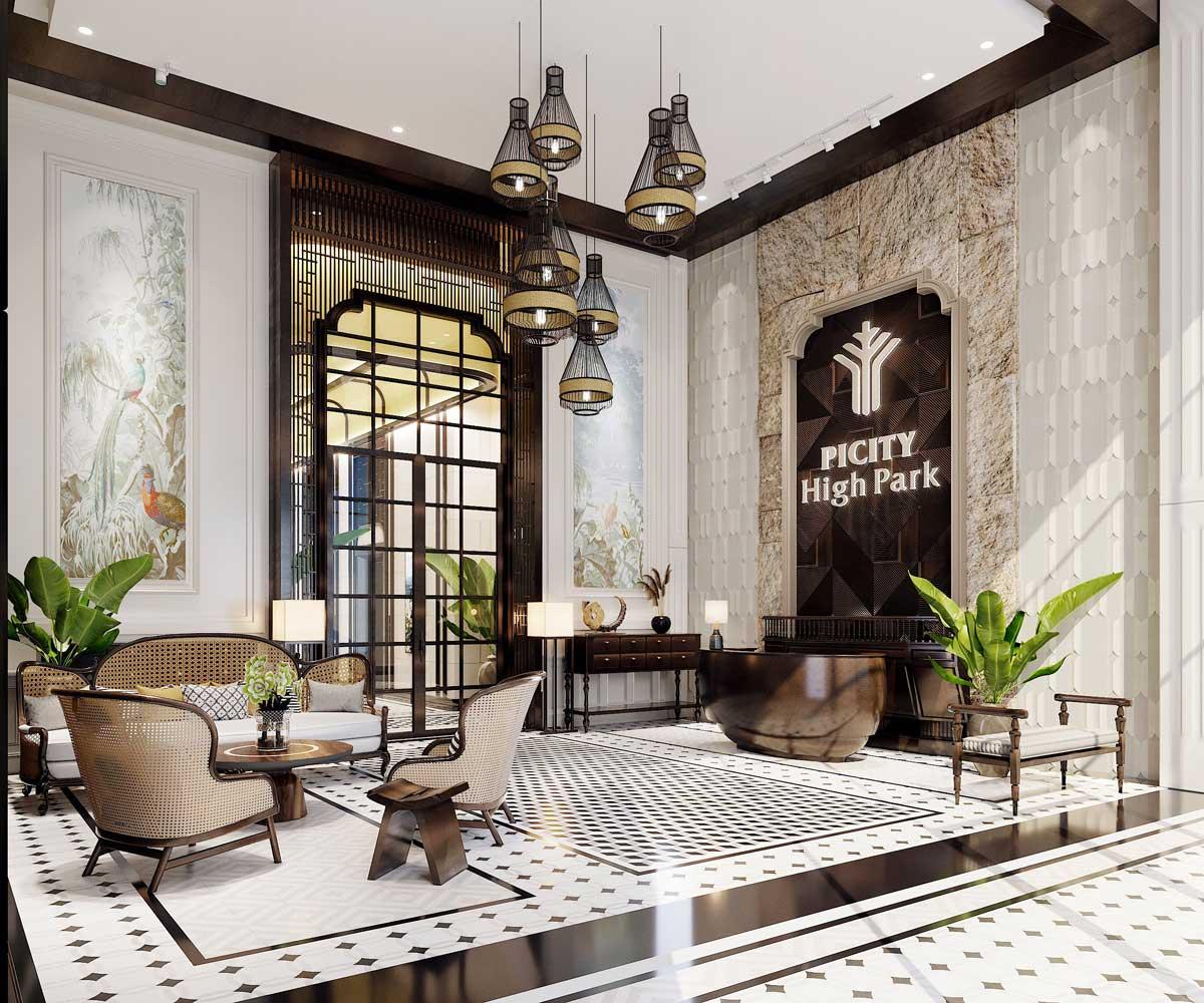 quay tiep tan thiet ke theo phong cach indochine picity high park - Picity High Park