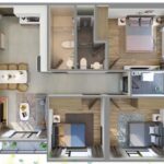 Diện tích tim tường căn hộ 3 phòng ngủ tòa S2.07 Vinhomes Ocean Park Gia Lâm là bao nhiêu?